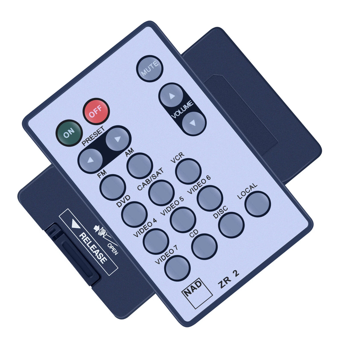 ZR 2 ZR2 Remote Control For NAD Zone 2 Sound Stereo AV Receiver T175 T773