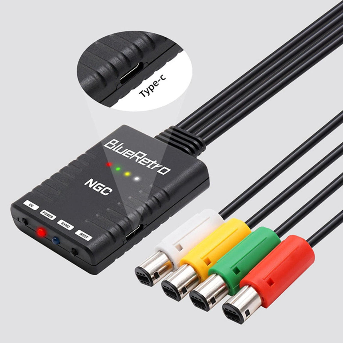 Wireless Controllers Adapter For NGC GameCube Supports 4 Bluetooth Compatible F