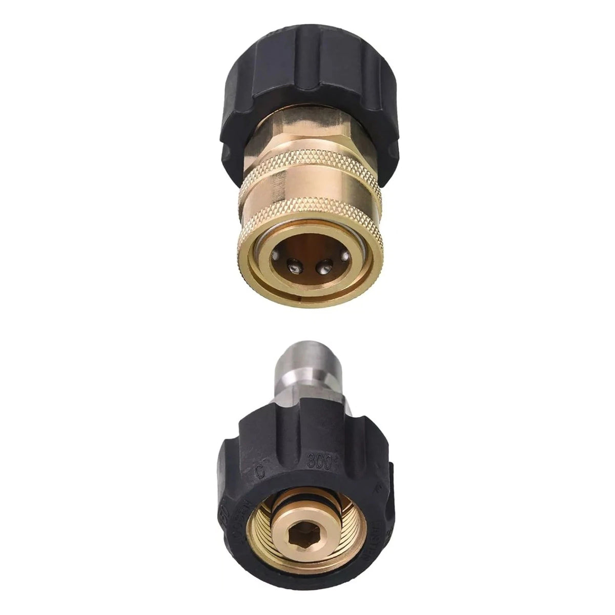 Pressure Washer Hose Adapter convert 3/8" threads to quick release fittings