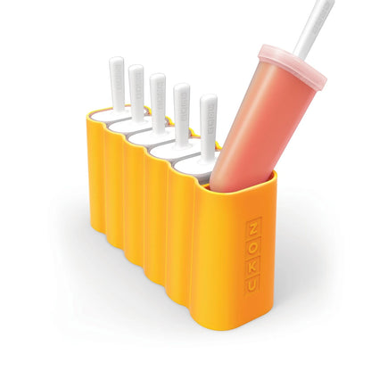 ZOKU Mod Pops, 6 Classic Popsicle About 3.2 fluid ounces per pop, Orange