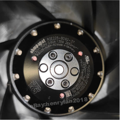 R2E225-BD92-37 for ebmpapst AC for Inverter Electrical Cabinet Centrifugal Fan