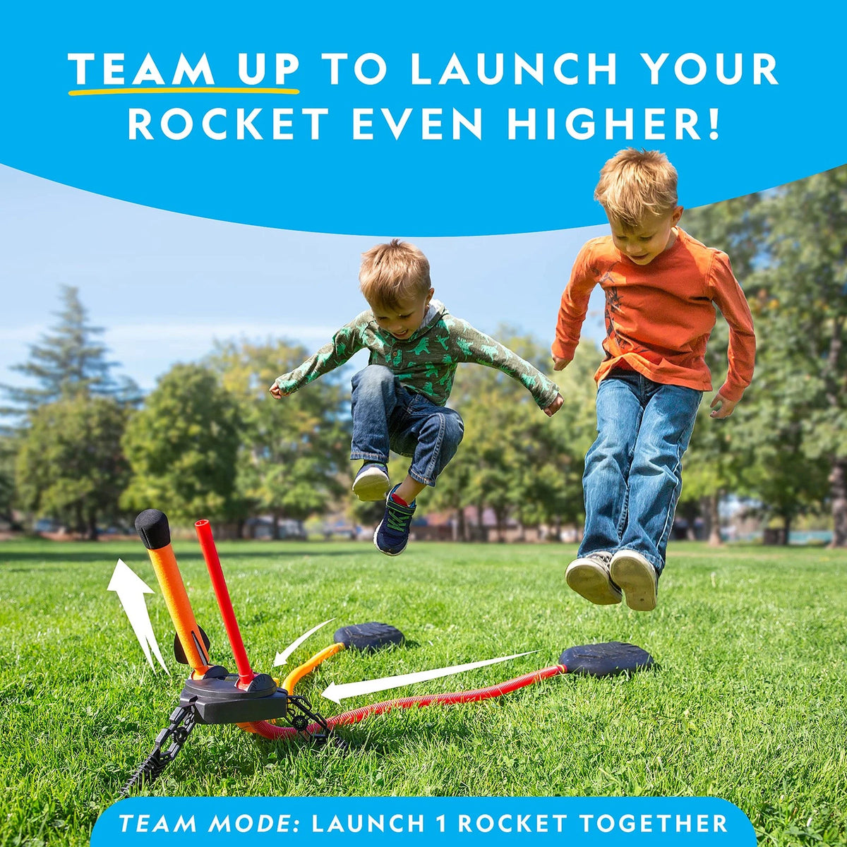 National Geographic Air Rocket Toy – Jump & Launch Dueling Medium, Multicolor