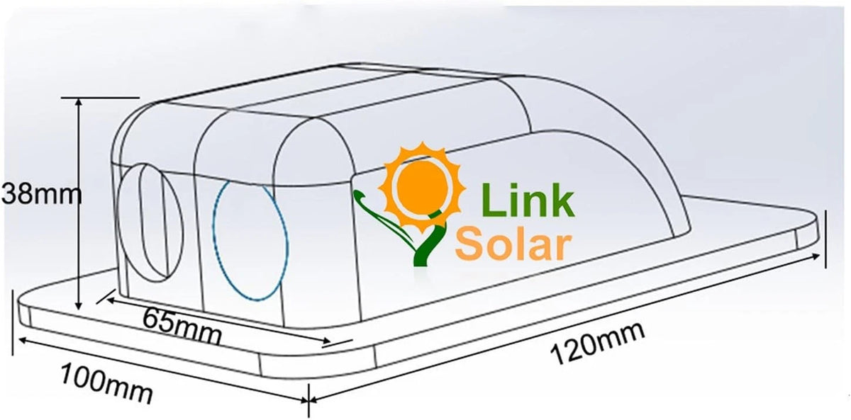 Weatherproof ABS Solar Double Cable Entry Gland 2mm² to 6mm², White