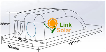 Weatherproof ABS Solar Double Cable Entry Gland 2mm² to 6mm², White
