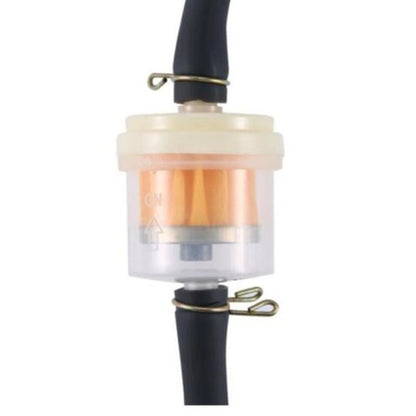 2Pcs 6mm Inline Gas Petrol Liquid Fuel Filter Hose Using For 2/4 Stroke Engines
