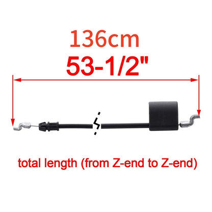 53.5in/136cm Lawn Mower Throttle Cable 532198463 Multi-model Compatibility
