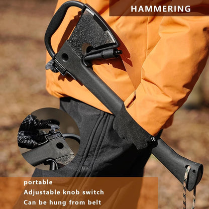 Outdoor Camping Hatchet Axe, Tactical Axe And Hammer, Small Set