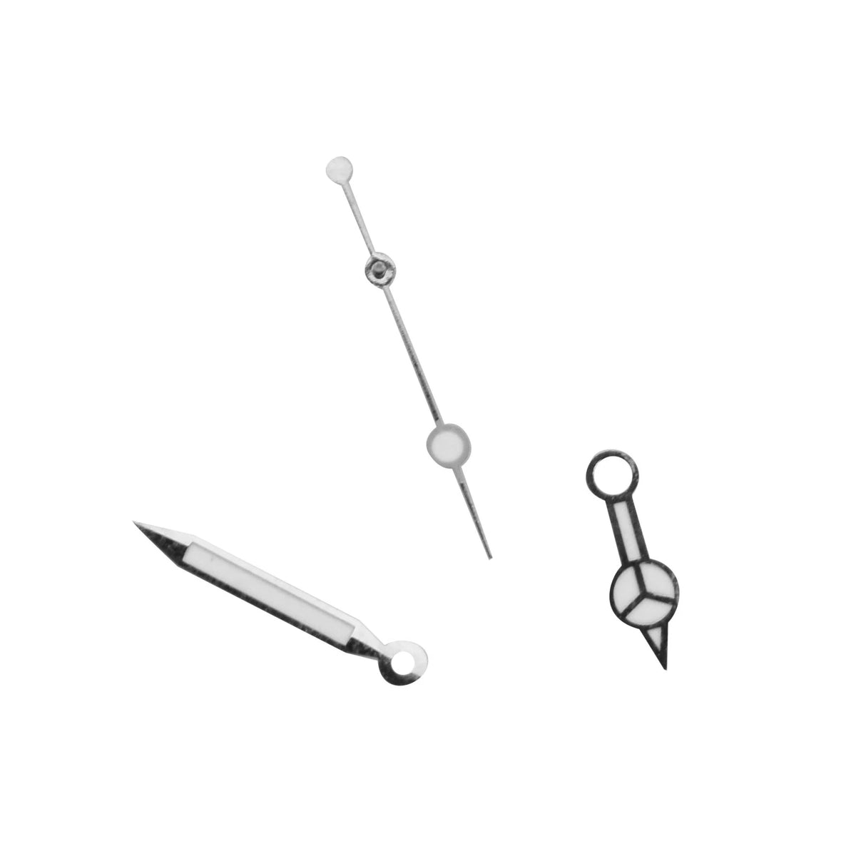 Silver Plated Watch Hands Kit Compatible With ETA 2824 Tudor Submariner D