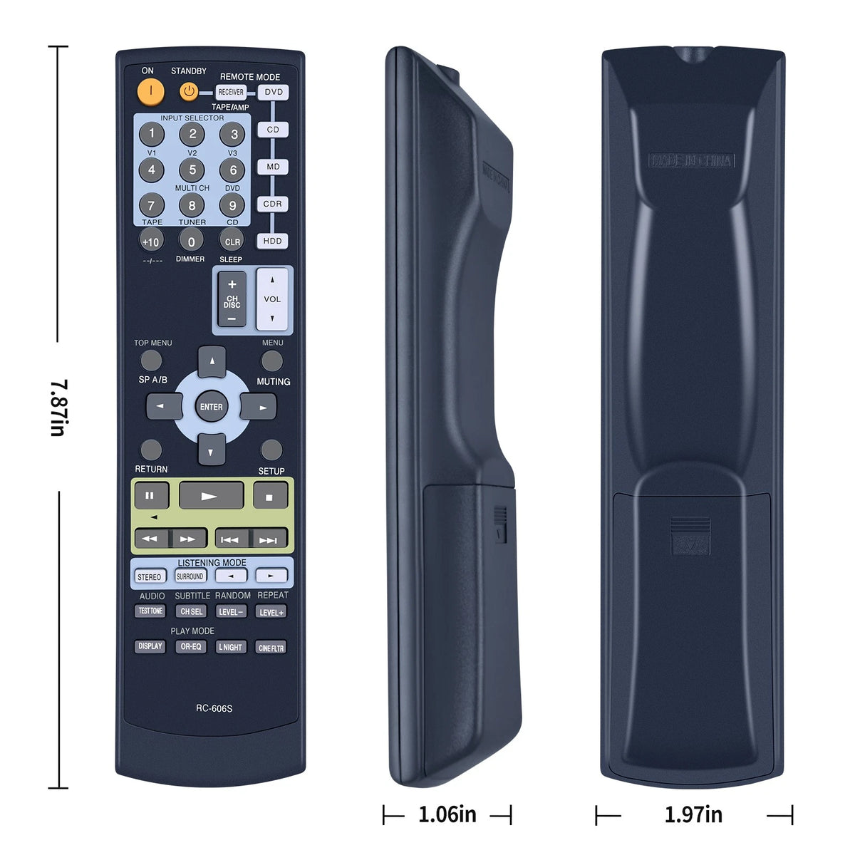 RC-606S Remote Control For Onkyo Home Theater System HT-R330 HT-R580 HT-S680