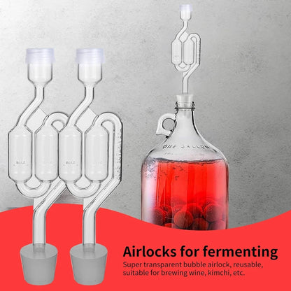Bubble Airlock Set, 4 Airlocks for Fermenting, airlock, airlock