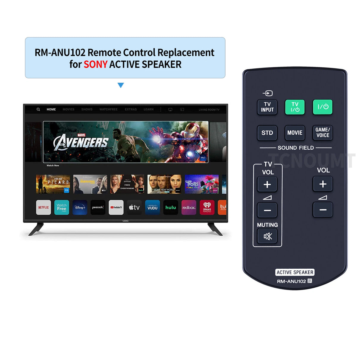 RM-ANU102 Remote Control For Sony Soundbar SA-40SE1 SA-32SE1 SA-46SE1