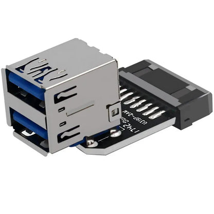 Motherboard USB3.0 19PIN / 20PIN Connector To 2 Port USB 3.0 Female Adapter