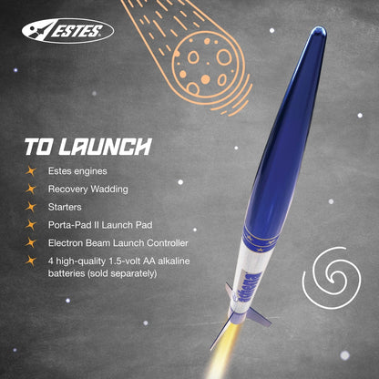 Estes 2452 Athena Rocket-Building Kit, Prebuilt Beginner Medium, Brown