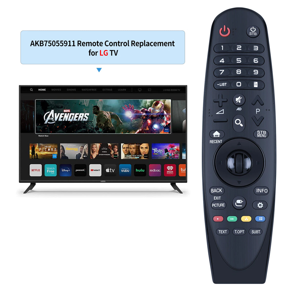AN-MR650P Remote Control For LG AKB75055911 MW650A MBM65584501 TV