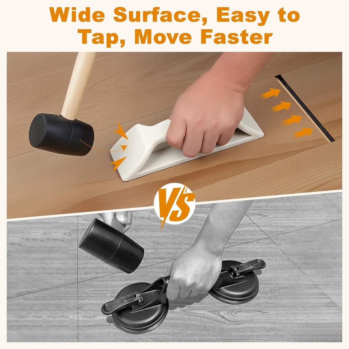 Floor Gap Fixer Tool, Violetfox Heavy-Duty Plank Grabber Laminate  Version