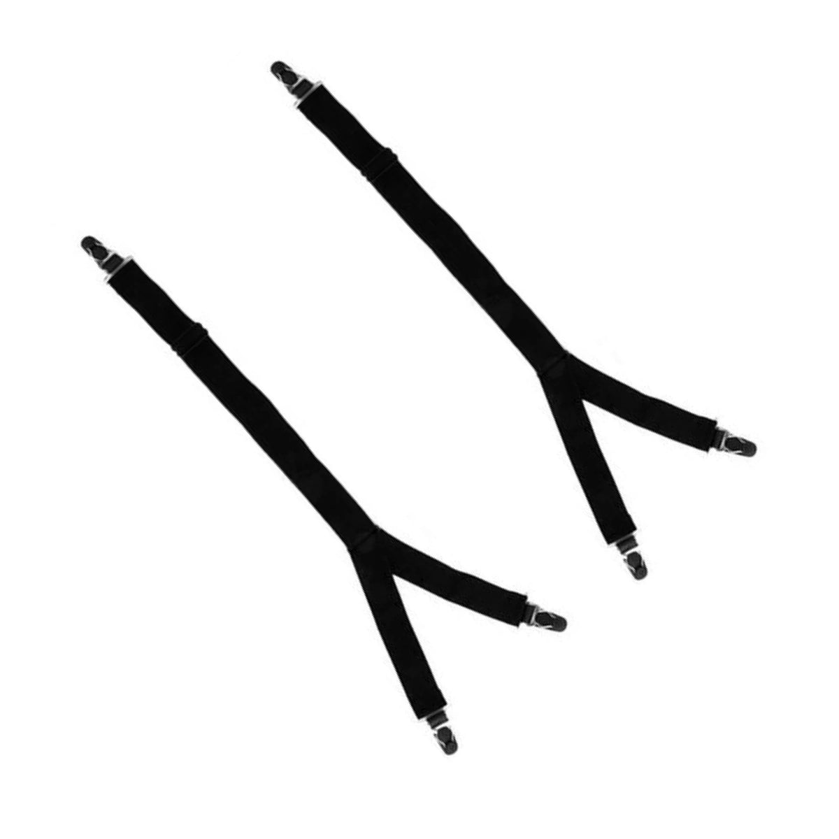 2 Pcs Best Mens Socks Garters Y Style Military Shirt Stays Elastic Adjustable C