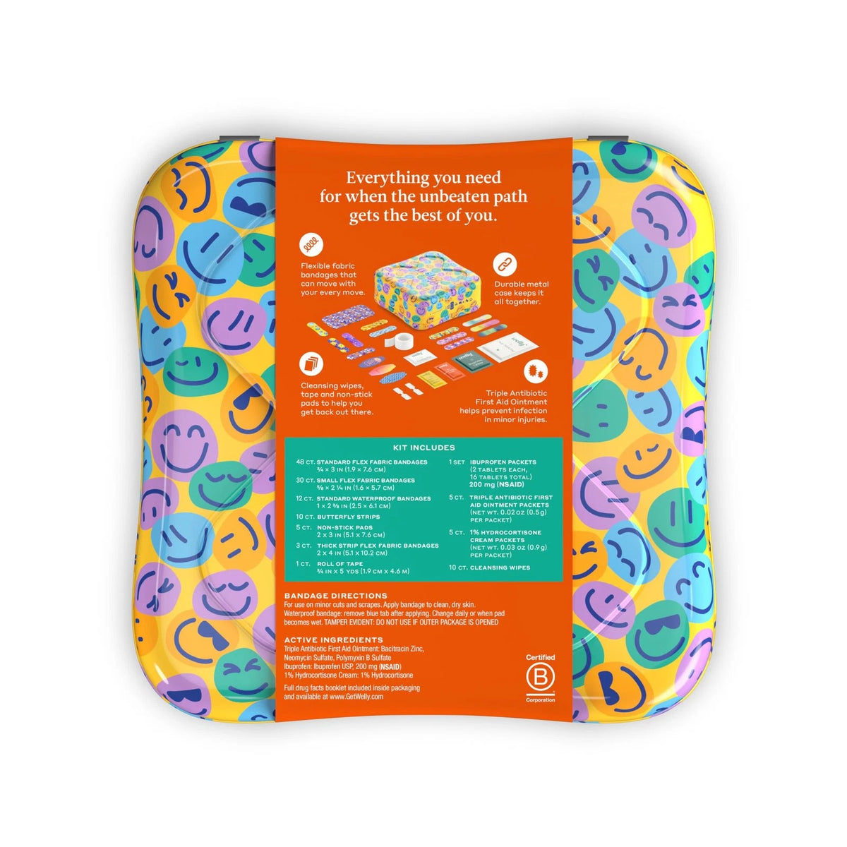 Welly First Aid Kit | FSA Eligible | 130 Count (Pack of 1),