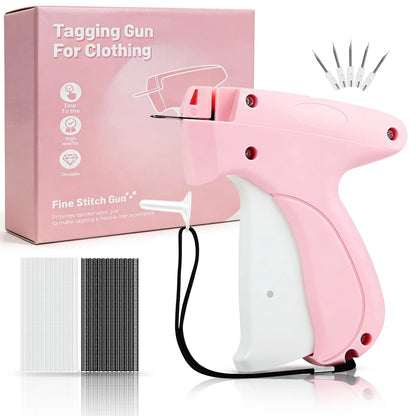 Stitch Gun for Clothes - Handheld Quick Clothing Fixer Pink White