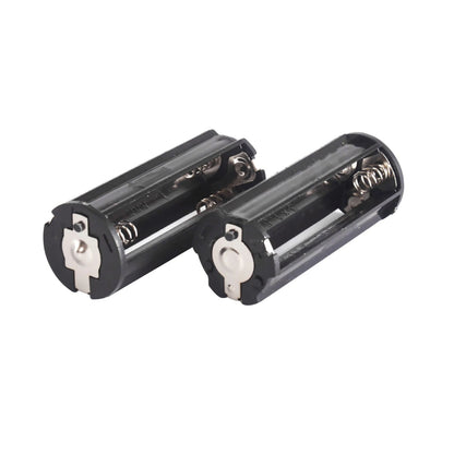 2Pcs Cylindrical Case Plastic Battery Holder For 3 x AAA Battery Converter Box