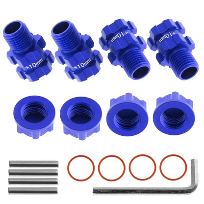 4x Blue 14mm to 17mm Wheel Hex Hub Adapter For Senton 4X4 AR102678 (blue)