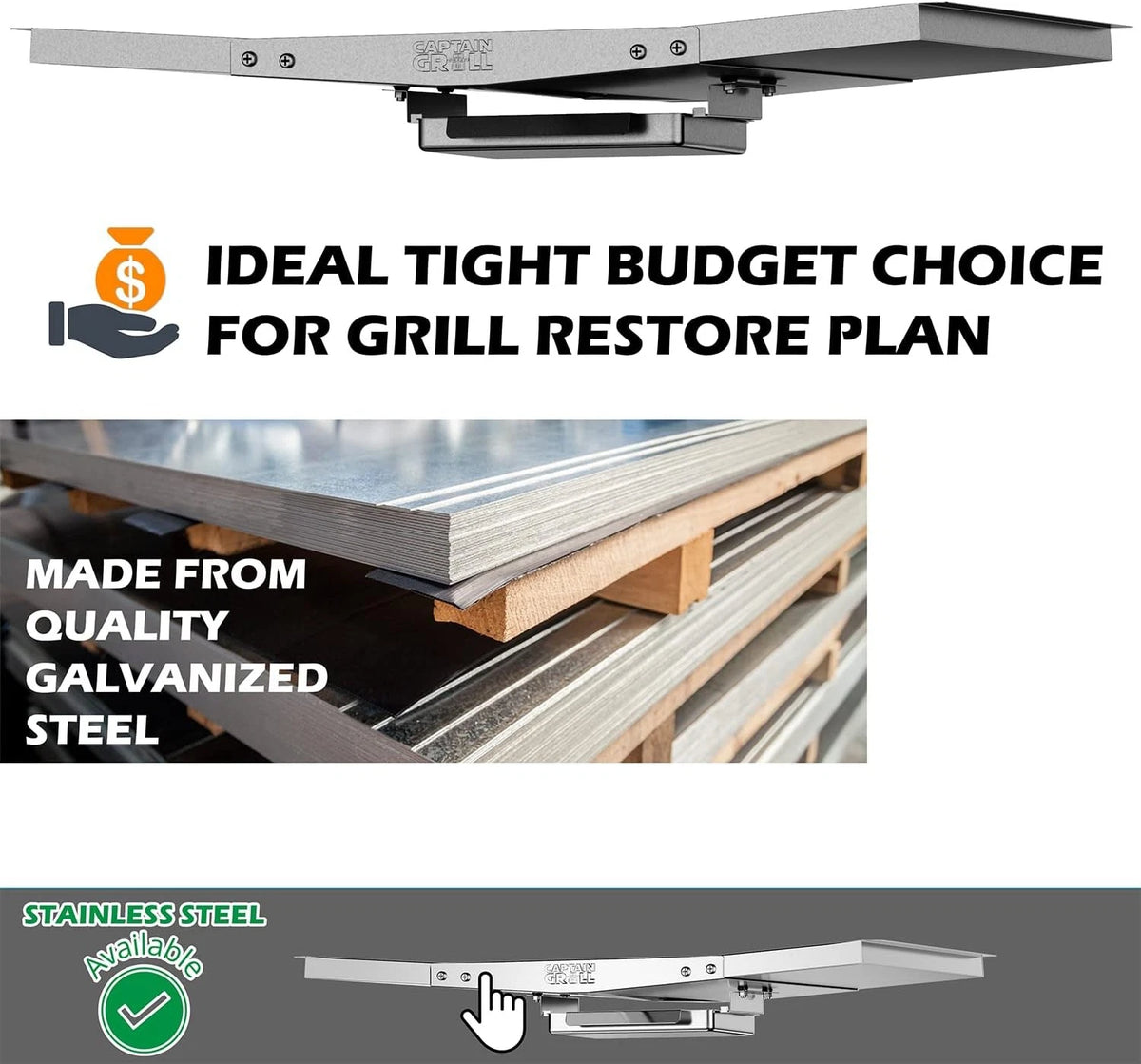 Grease Tray with Catch Pan - Dyna Glo Grill Replacement Parts, Universal...