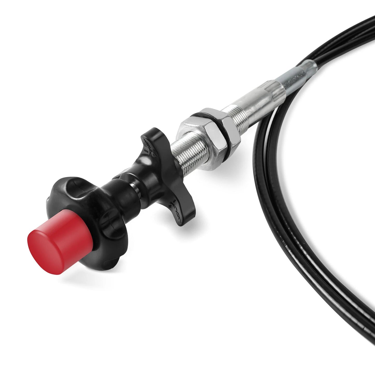 55204 Multi Purpose Control Cable ith 2 In. Black Knob, 10 Ft. Length Universal