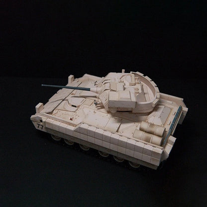 1:43 Unassembled M2 Bradley Infantry Fighting Vehicle Paper Model Military Tank