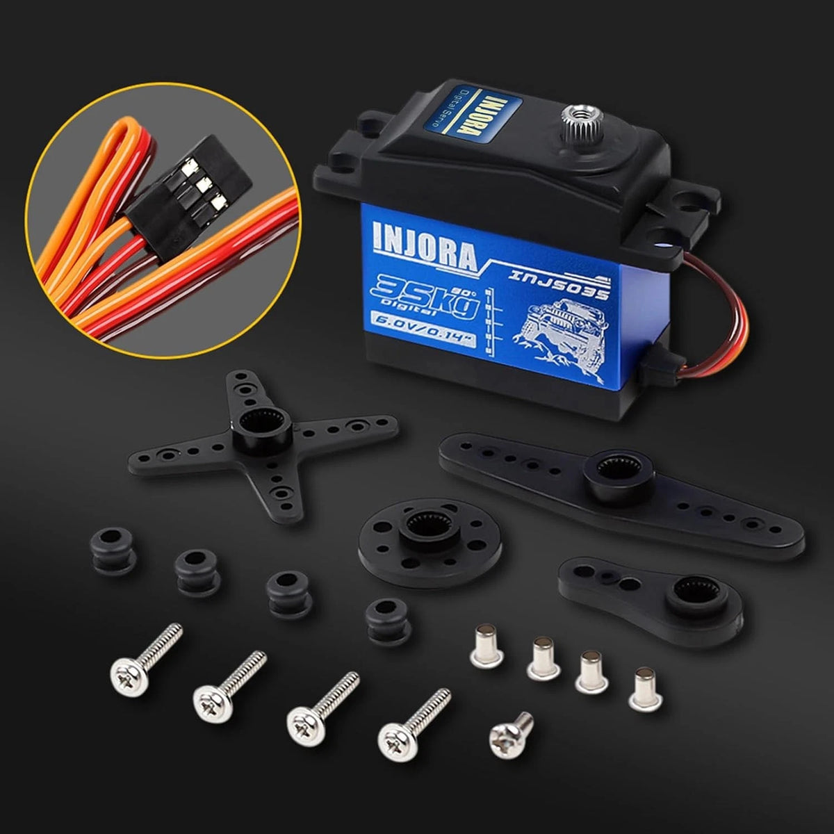 INJORA RC Servo 35KG Digital 35kg（90°-180°）