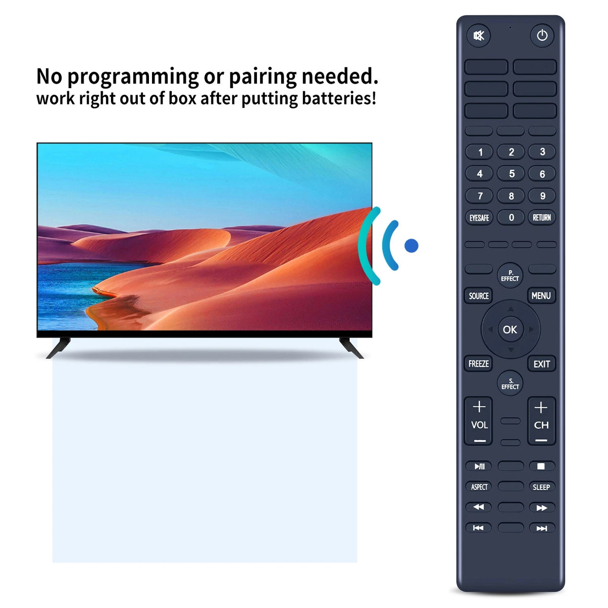 LED-3222 Replacement Remote Control For Intex 539C-260201-W320