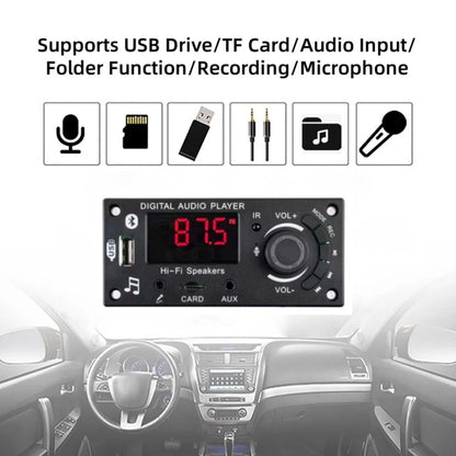 DC7-25V Car Bluetooth MP3 Amplifier Decoding Board 2*50W FM Audio Decoder+Remote