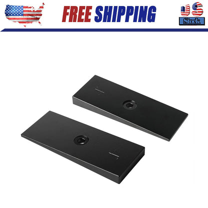 2" Wide 4°Degree Steel Leaf Spring Degree Shims Black- Set of 2