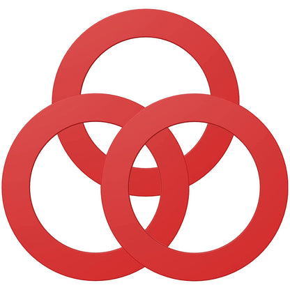 Flush Valve Seal for Mansfield, 3 Pack Upgraded Silicone Material Red 3
