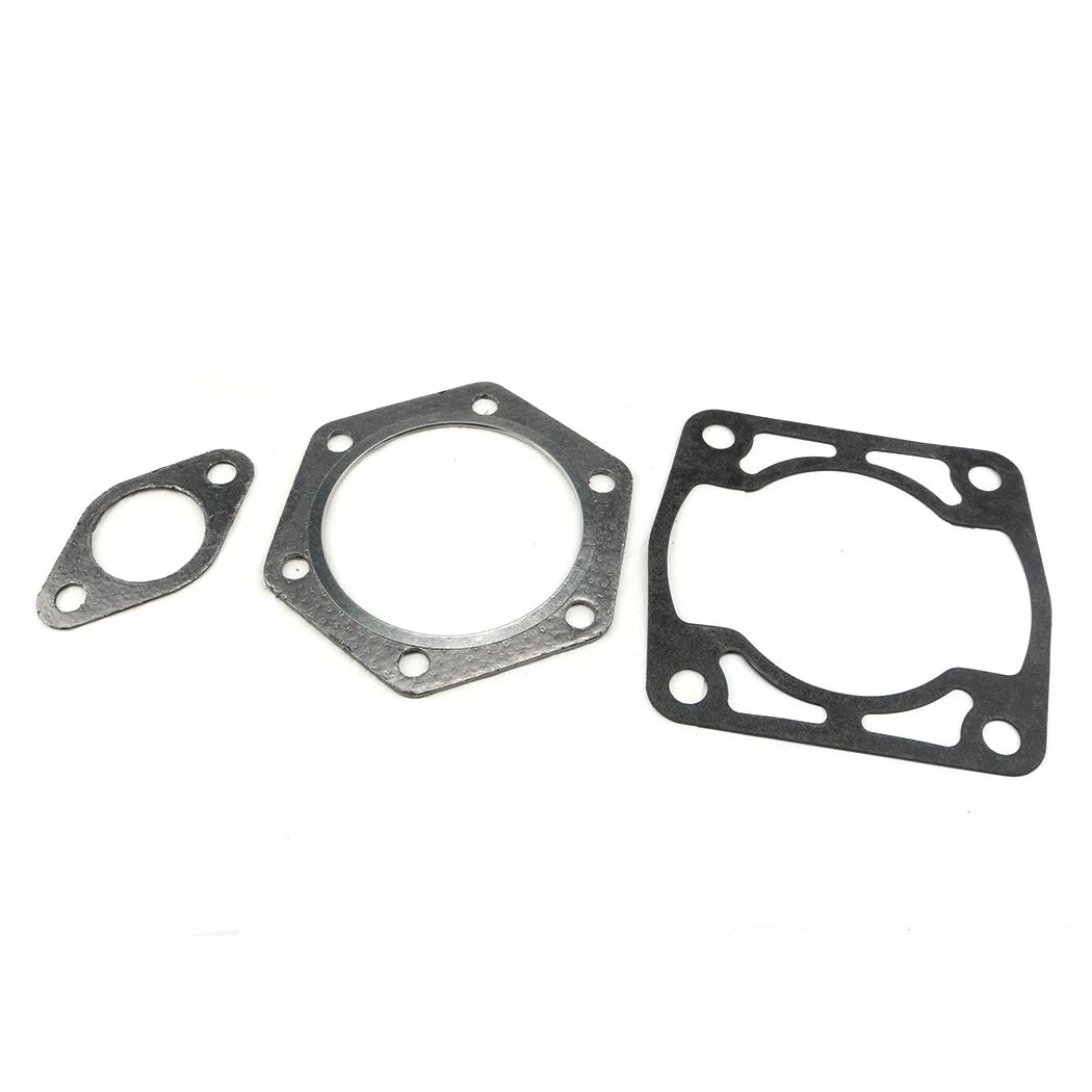 For EZGO 2 Cycle Gas Golf Cart 1980-88 Top End Gasket Set Cylinder, Head,Exhaust