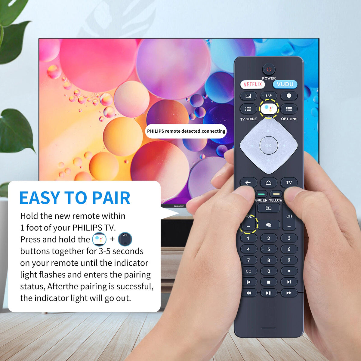 NH800UP BT800 Voice Remote Control For Philips TV 43PFL5766/F6 50PFL5766F6