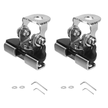 2PCS LED Light Bar Mounting Bracket Pillar Hood 304 Stainless Steel Adjustable
