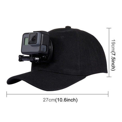 Cotton Baseball Hat With Stand Holder Screw Mount For Gopro 8 7 6 5 4 3 DJI Osmo