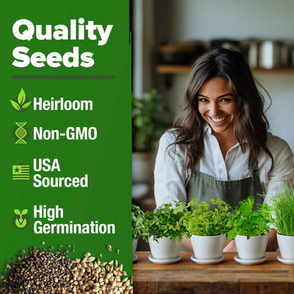 HOME GROWN Indoor Herb Garden Starter Kit – Complete 5 5-Pack, 5