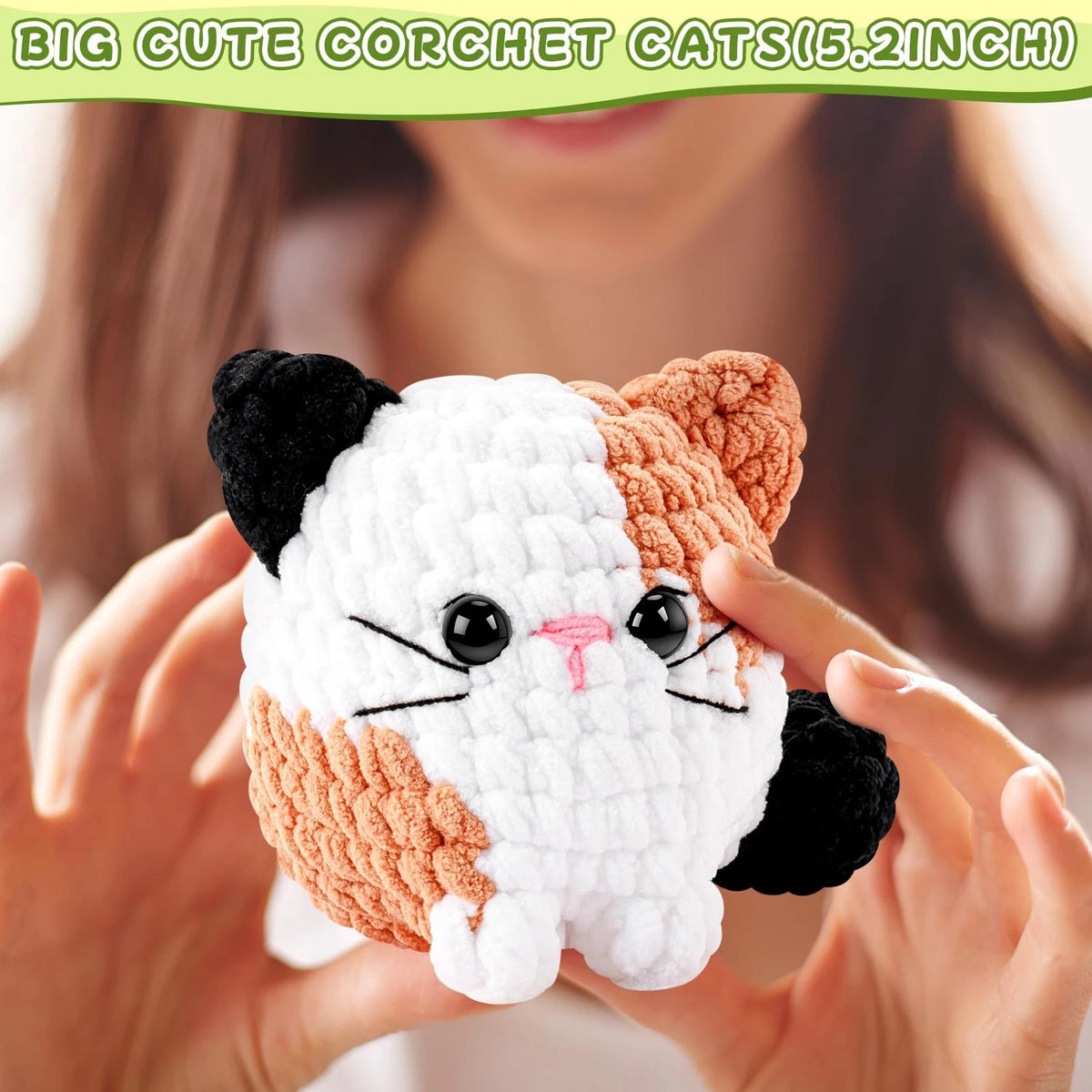 Cat Crochet Kit for Beginners-Calico Kits Adults Calico