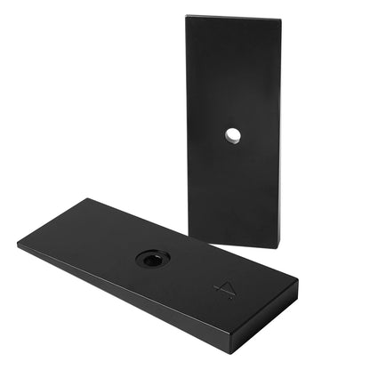 2" Wide 4°Degree Steel Leaf Spring Degree Shims Black- Set of 2