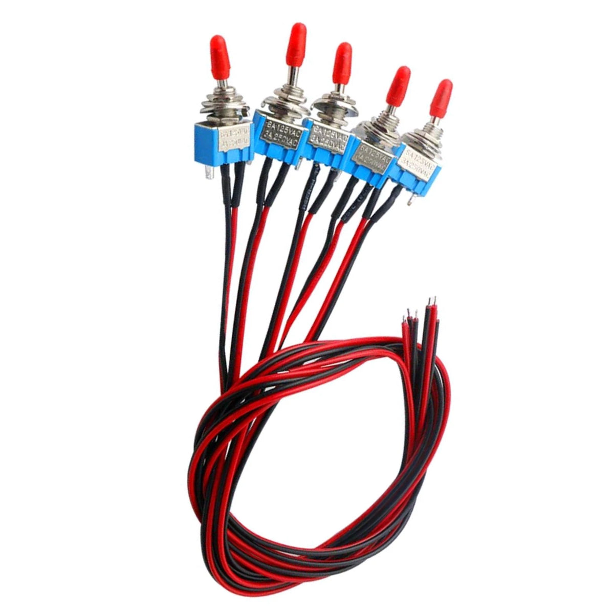 10* Professional Car Mini Toggle Switch With Pre-Wired For 6mm Mounting Hole