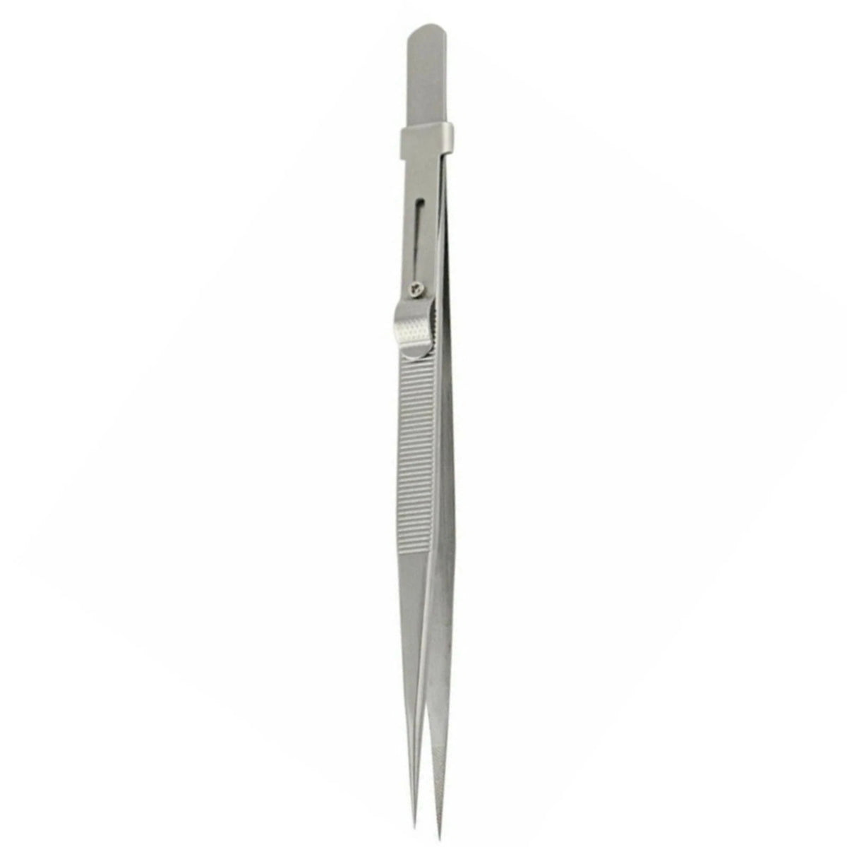 STONE TWEEZERS LOCKING JEWELRY TWEEZER SLIDE LOCK FINE TIP ELECTRONIC SLOT LOCK