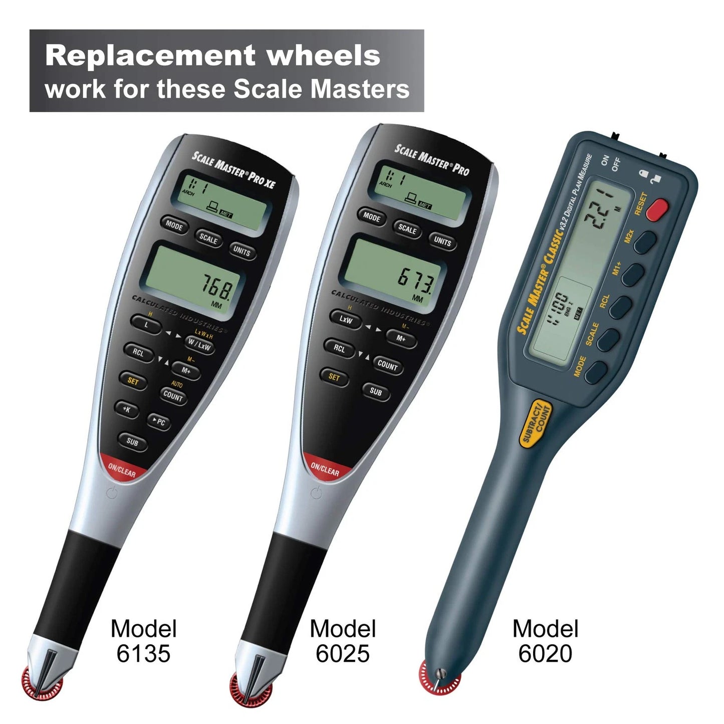Calculated Industries Scale Master Pro XE Measure: Wheel Kit 16 millimeters