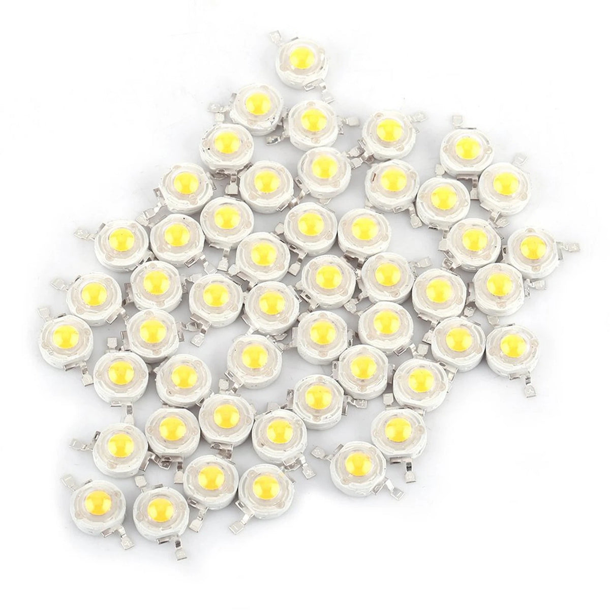 50Pcs 180 Degree 1W High Power LED SMD Different Colors Chip Lamp Beads COB