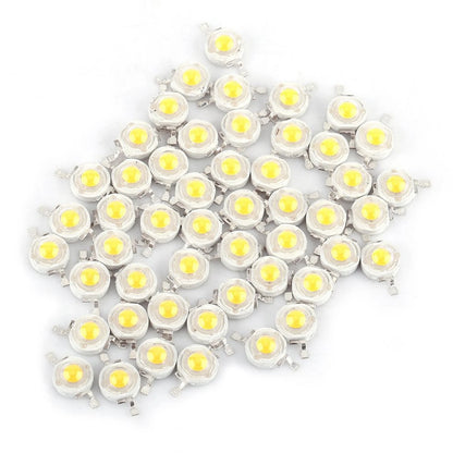 50Pcs 180 Degree 1W High Power LED SMD Different Colors Chip Lamp Beads COB