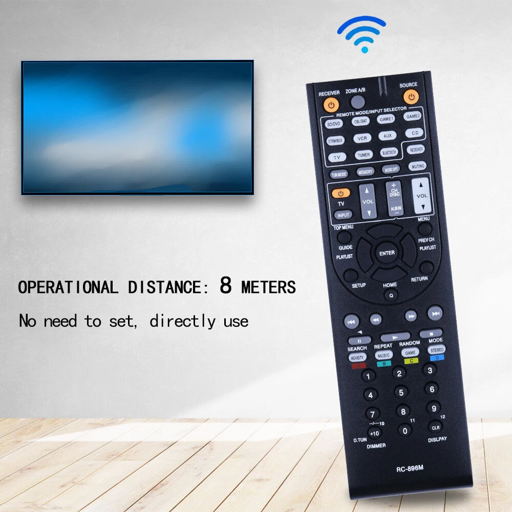 RC-896M Replacement Remote Control For Onkyo AV Receiver TX-SR444 TXSR444