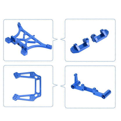 Blue Full Set RC Car Upgrade Parts For Traxxas Slash 2WD/Stampede/Rustler 1/10
