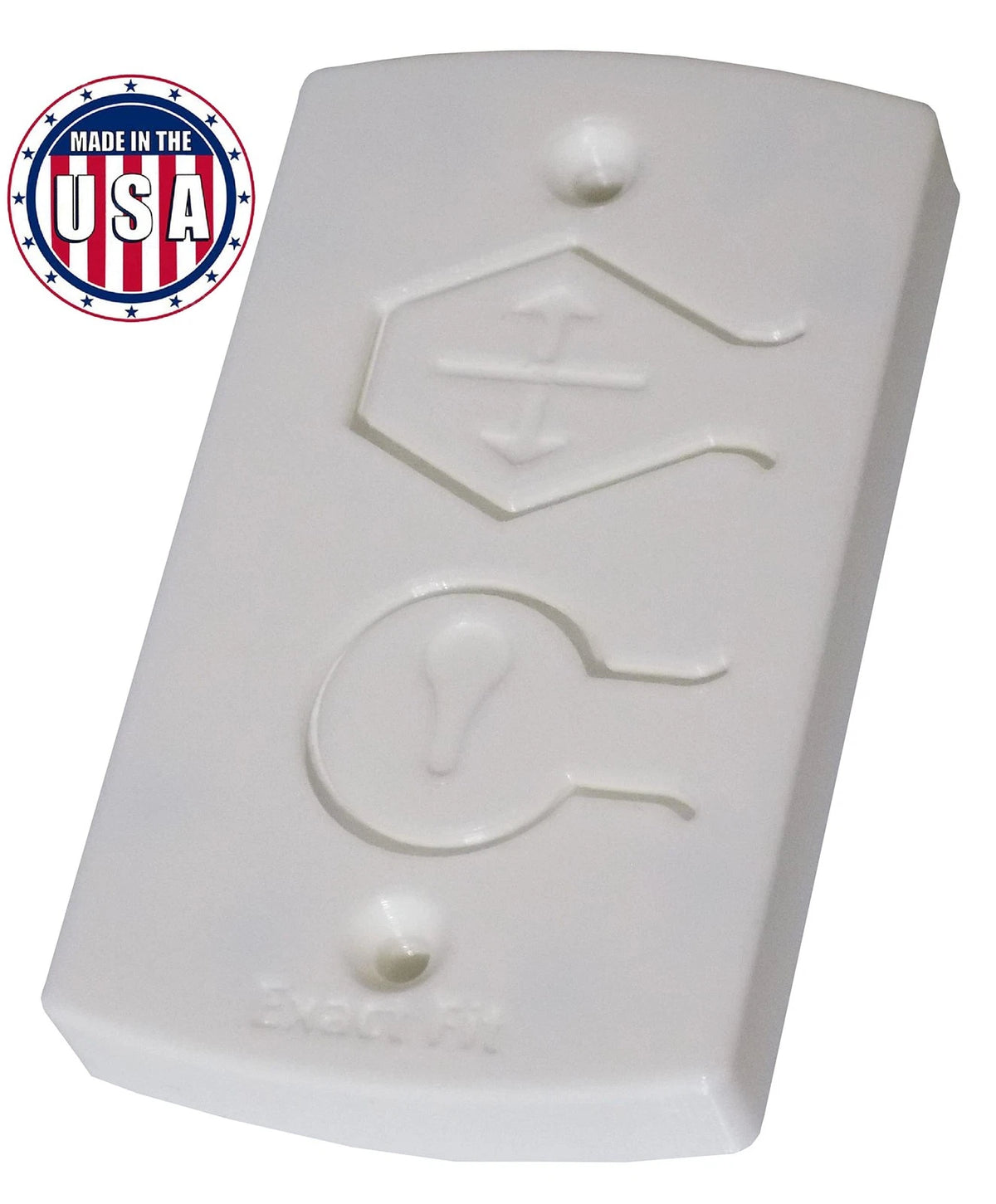 White Two Button Cover Plate - Fits Wayne Dalton Garage Door Wall Station...