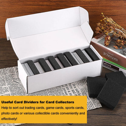 OwnMy 50PCS Sponge Foam Trading Card Dividers for Storage