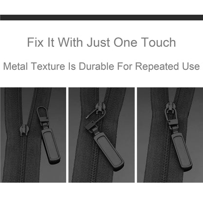 Mizeer Zipper Pull Replacement for Small Holes Zipper, Detachable 4pcs Black