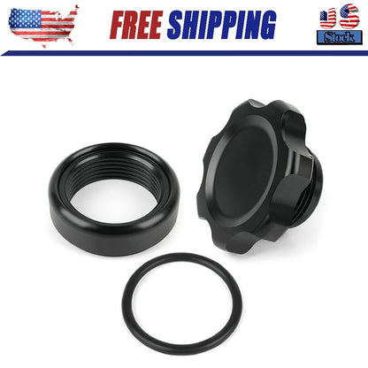 Fill Plug Cap Kit With Weld In Aluminum Bung 1-3/8" Opening , 1-1/2"-12 Threads